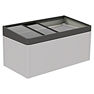 Biohort Frühbeet-Aufsatz 2 x 1 (Dunkelgrau Metallic, Passend für: Biohort Hochbeet 2 x 1)