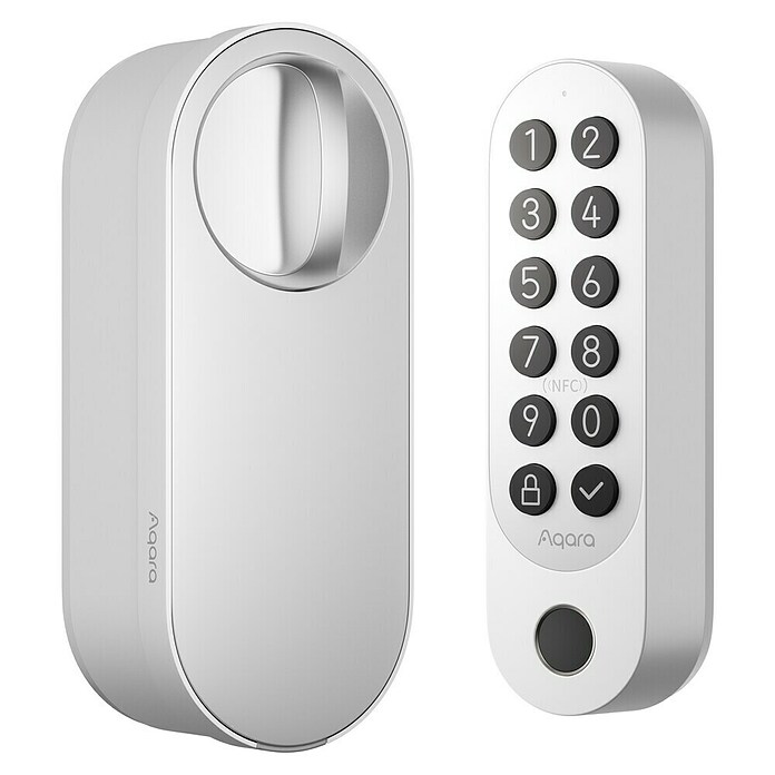 Aqara Cerradura electrónica U200 (Manejo: Huella dactilar, código de acceso, smartphone, Apto para: Puertas, Blanco) | BAUHAUS