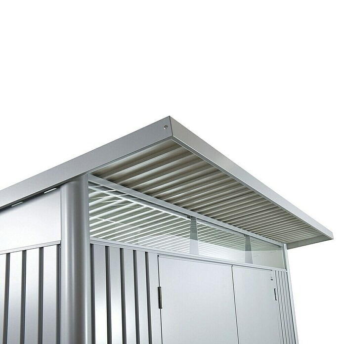 Biohort Gerätehaus (Silber Metallic, Doppeltür)