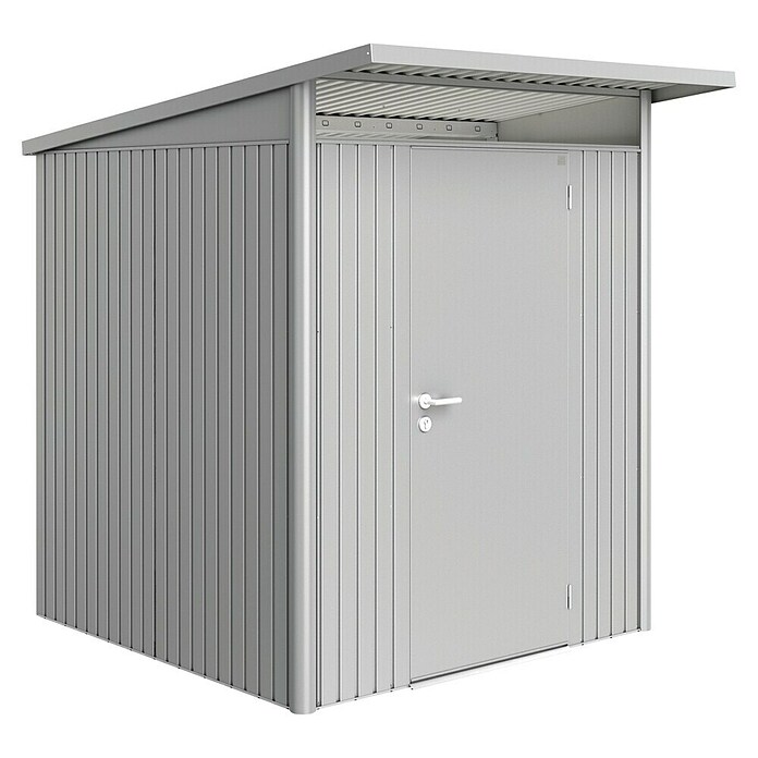 Biohort Gerätehaus (Silber Metallic, Einzeltür)