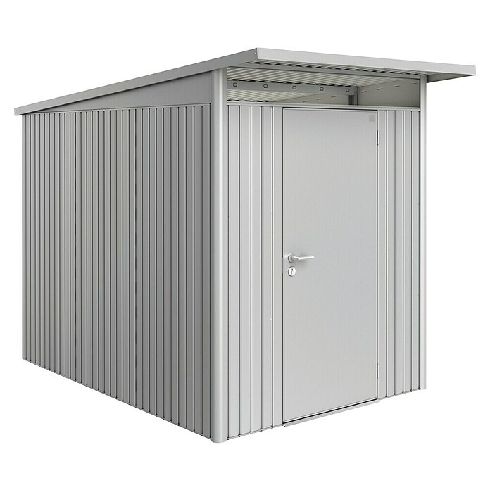 Biohort Gerätehaus (Silber Metallic, Einzeltür)