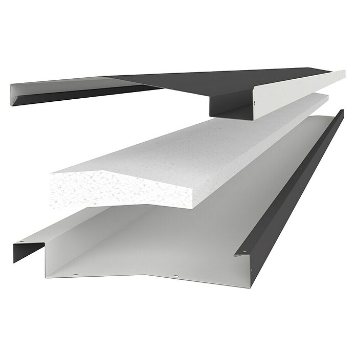 Biohort Lamellenpavillon Gr. 3,5 (B x T: 367,5 x 367,5 cm, Dunkelgrau Metallic - Silber Metallic, Material Gestell: Stahl) | BAUHAUS
