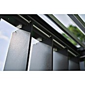 Biohort Lamellenpavillon Gr. 3,5 (B x T: 367,5 x 367,5 cm, Quarzgrau Metallic - Silber Metallic, Material Gestell: Stahl) | BAUHAUS