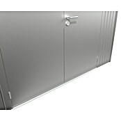 Biohort Gerätehaus (Silber Metallic, Doppeltür)