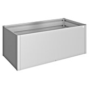 Biohort Hochbeet 2 x 1 (102 x 201 x 77 cm, Stahl, Silber Metallic) | BAUHAUS