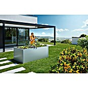 Biohort Hochbeet 2 x 1 (102 x 201 x 77 cm, Stahl, Silber Metallic) | BAUHAUS