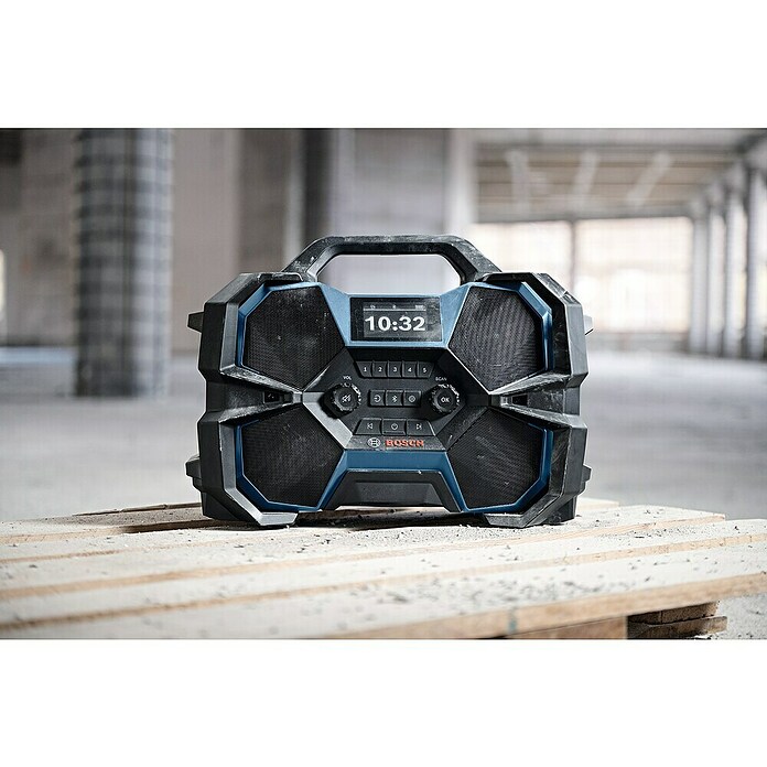 Bosch Professional AMPShare 18V Akumulatorski radio za gradbišče GPB 18VH-6 SRC  (18 V, 87,5 - 108 MHz (VHF/FM)) | 2297 - Akkumaschinen sonstige | BBDI - Akkugeräte | BBD - Elektro WZ/Großmaschinen | BB - ElektroWZ/Großmaschinen | B - Werkz/Masch/Maschzubeh/Auto | BAUHAUS