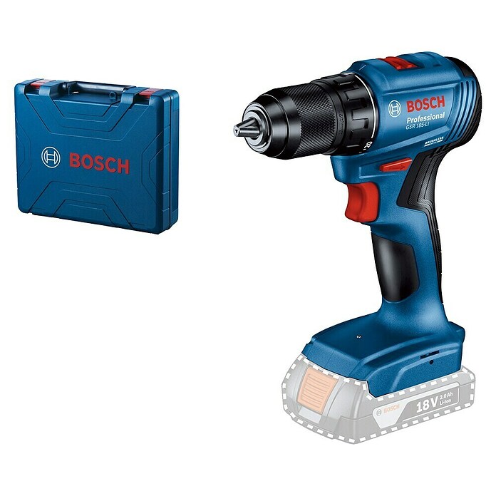 Bosch Professional Akumulatorski vrtalni vijačnik GSR 185-LI SOLO  (18 V, Brez baterije, 50 Nm) | Akumulatorski vijačniki in vrtalniki | Vrtalniki in vijačniki | Stroji | Orodja in stroji | Izdelki | BAUHAUS