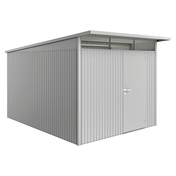 Biohort Gerätehaus (Silber Metallic, Einzeltür)
