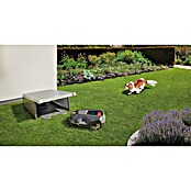 Biohort Mähroboter-Garage (90 x 78 x 49 cm, Quarzgrau Metallic)