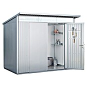 Biohort Gerätehaus (Silber Metallic, Doppeltür)