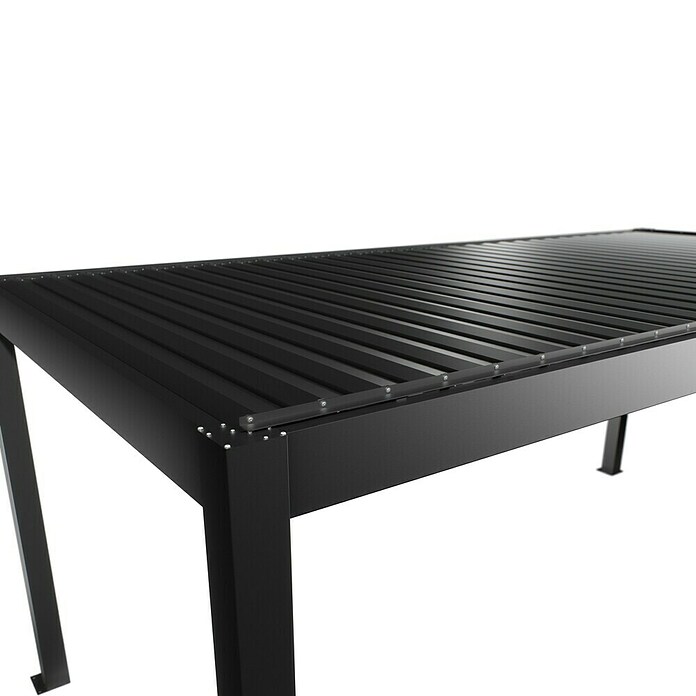 Biohort Pergola Lamellenpavillon Gr. 6 (B x T: 608 x 312 cm, Dunkelgrau Metallic, Material Gestell: Stahl) | BAUHAUS
