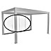 Biohort Pergola Schiebewand aus Glas 