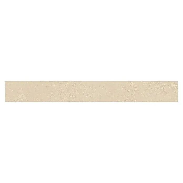 Corso Italia Sockelfliese Lexington - 7,2 x 60 cm, Gold, Matt - Rechteckige hellbeige strukturierte Fliese.