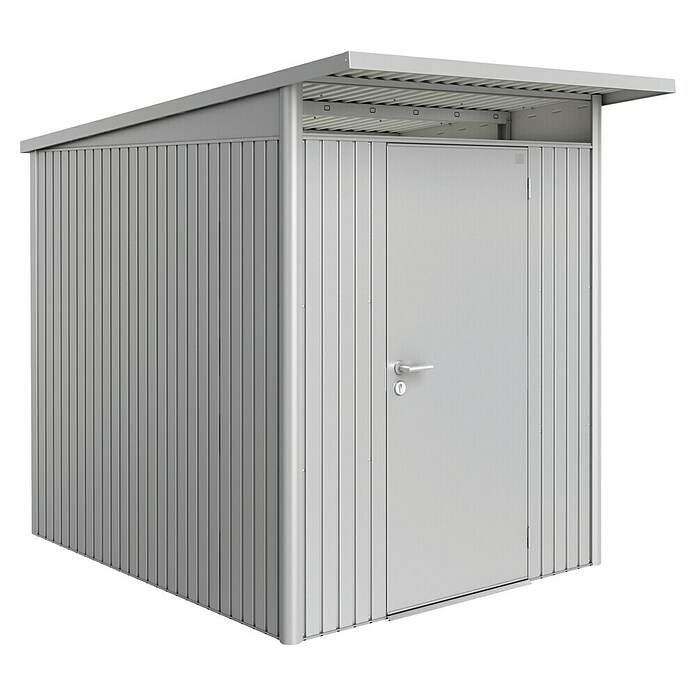 Biohort Gerätehaus (Silber Metallic, Einzeltür)