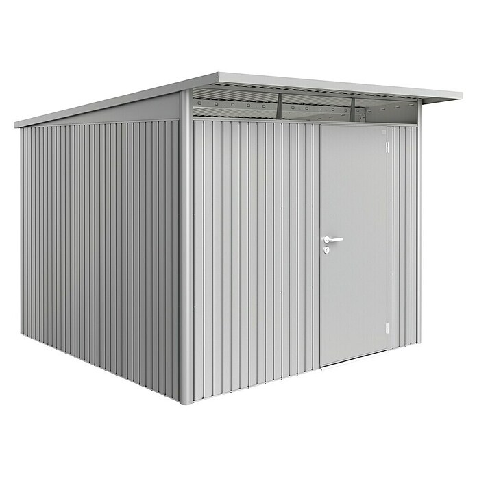 Biohort Gerätehaus (Silber Metallic, Einzeltür)