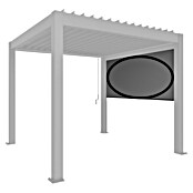 Biohort Sonnenschutz Rollo manuell (272 x 10 x 235 cm, Passend für Biohort Pergola Lamellenpavillon Gr. 3, Dunkelgrau Metallic) | BAUHAUS