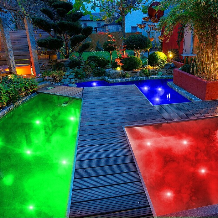 LED svetilka za bazen  (Premer: 7 cm, Brezbarvno, LED, RGB) | 3111 - Akkuleuchte dekorativ | CAJB - Outdoorleuchten Akku | CAJ - Outdoorleuchten | CA - Beleuchtung | C - Elektro | BAUHAUS