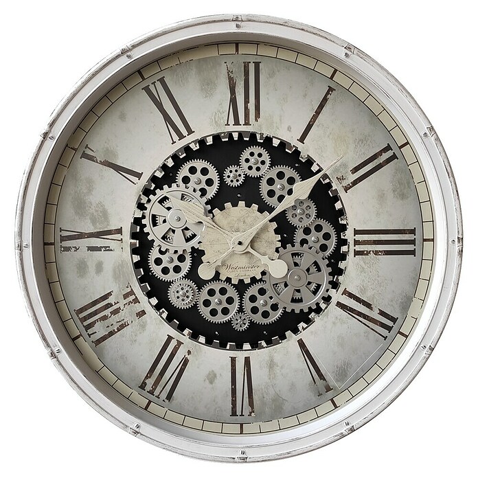 Globo Wanduhr Lorena (Weiß, Durchmesser: 760 mm) | BAUHAUS