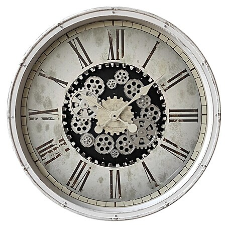 Globo Wanduhr Lorena (Weiß, Durchmesser: 760 mm)