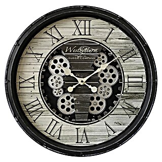 Globo Wanduhr Paula (Schwarz, Durchmesser: 508 mm)