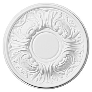 Nmc Decoflair Rosette M72 (Durchmesser: 30 cm, Hochverdichteter Polyurethanschaum (PU), Weiß)