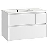 Mueble de lavabo Emma izquierda (L x An x Al: 45 x 80 x 50 cm, Blanco Brillo) | BAUHAUS