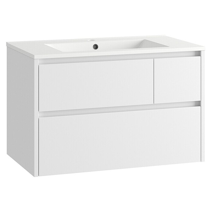 Mueble de lavabo Emma (L x An x Al: 45 x 80 x 50 cm, Blanco Mate) | BAUHAUS