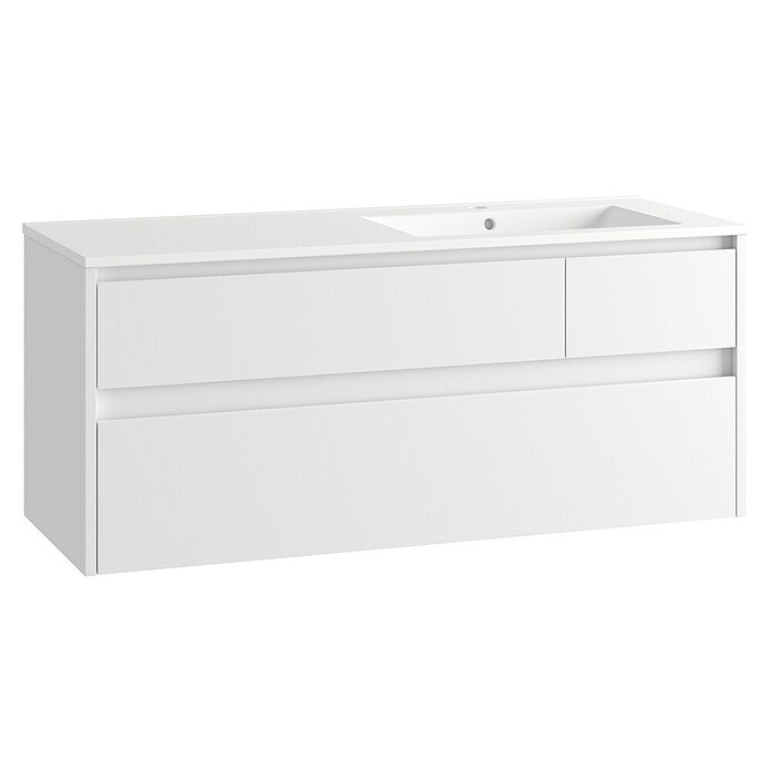 Mueble de lavabo Emma derecha (L x An x Al: 45 x 120 x 50 cm, Blanco Mate) | BAUHAUS