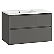 Mueble de lavabo Emma izquierda (L x An x Al: 45 x 80 x 50 cm, Gris) | BAUHAUS