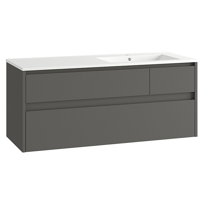 Mueble de lavabo Emma derecha (L x An x Al: 45 x 120 x 50 cm, Gris) | BAUHAUS