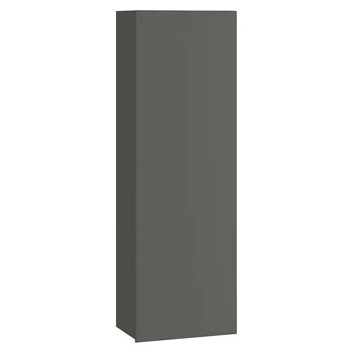Armario colgante de baño Universal - L x An x Al: 25 x 25 x 110 cm, Gris - Caja de producto rectangular gris oscuro.