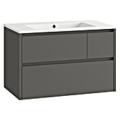 Mueble de lavabo Emma (L x An x Al: 45 x 80 x 50 cm, Gris) | BAUHAUS