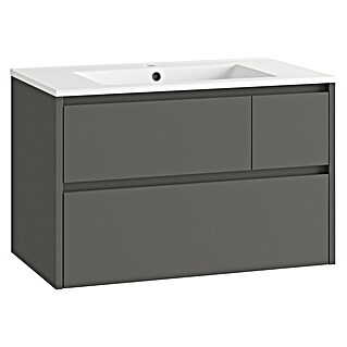Mueble de lavabo Emma (L x An x Al: 45 x 80 x 50 cm, Gris)