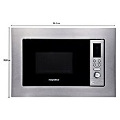 Respekta Einbau-Mikrowelle Nadia MW800 (Max. Leistung: 800 W, 20 l, Silber) | BAUHAUS