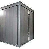 Biohort Neo Gerätehaus 3D (Außenbreite inkl. Dachüberstand: 348 cm, Außentiefe inkl. Dachüberstand: 292 cm, Stahl, Quarzgrau-Metallic, Doppeltür) | BAUHAUS