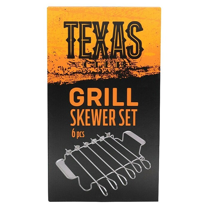 Texas Club Nabodalo za peko na žaru  (Dolžina: 37 cm, 6 kos) | 8315 - Grill-Zubehör Marke | ICGB - Grillzubehör | ICG - Grillgeräte / Grillzubehör | IC - Freizeit im Garten | I - Stadtgarten | BAUHAUS