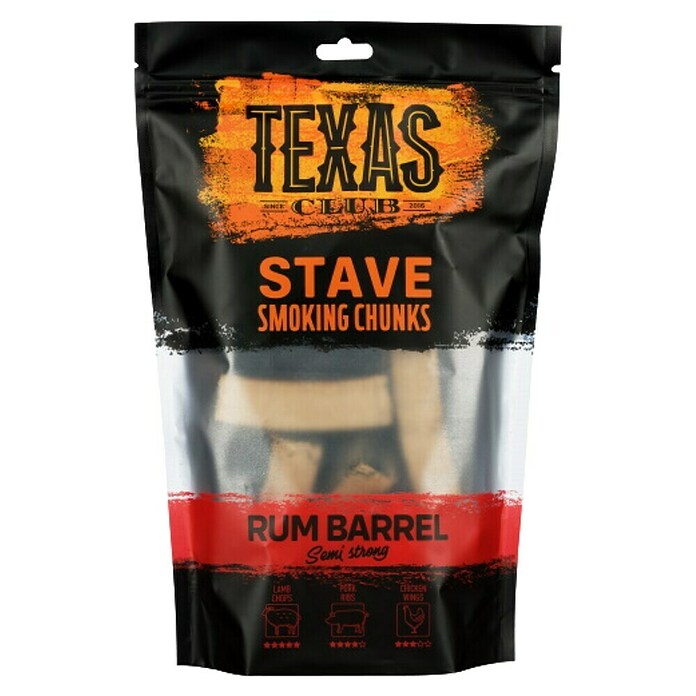 Texas Club Drvene strugotine za dimljenje  (Drvo, 500 g, Aroma ruma) | BAUHAUS