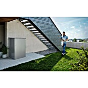 Biohort Mülltonnenbox Alex (L x B x H: 88 x 80 x 129 cm, Silber Metallic) | BAUHAUS