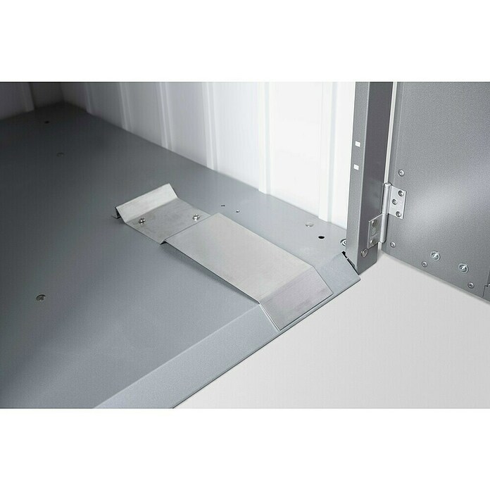 Biohort Mülltonnenbox Alex (L x B x H: 88 x 80 x 129 cm, Silber Metallic) | BAUHAUS