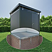 Biohort SmartBase PLUS Schraubfundament (Aluminium, Passend für: Biohort Gerätehaus NEO 3C) | BAUHAUS