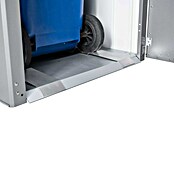 Biohort Mülltonnenbox Alex (L x B x H: 88 x 80 x 129 cm, Silber Metallic) | BAUHAUS