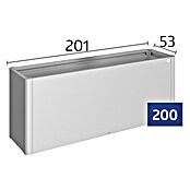 Biohort Belvedere Hochbeet Maxi (53 x 201 x 77 cm, Stahl, Dunkelgrau Metallic) | BAUHAUS