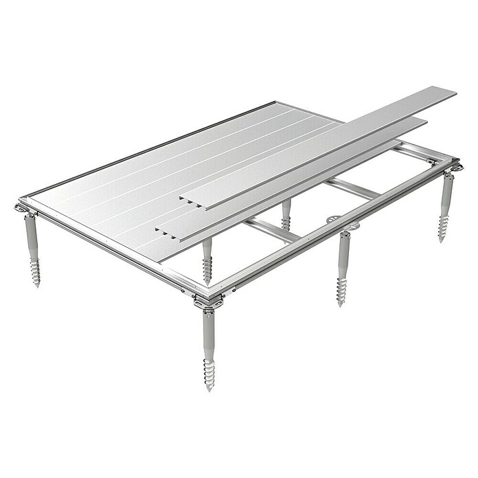 Biohort SmartBase PLUS Schraubfundament (Aluminium, Passend für: Biohort Fahrradgarage MiniGarage L) | BAUHAUS