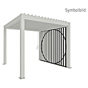 Biohort Seitenwand (Passend für Biohort Pergola Lamellenpavillon Gr. 2, Quarzgrau Metallic) | BAUHAUS
