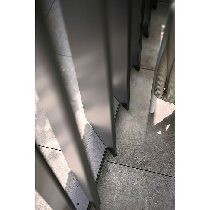 Biohort Lamellenpavillon Gr. 4 (B x T: 404,5 mm x 367,5 cm, Dunkelgrau Metallic, Material Gestell: Stahl) | BAUHAUS