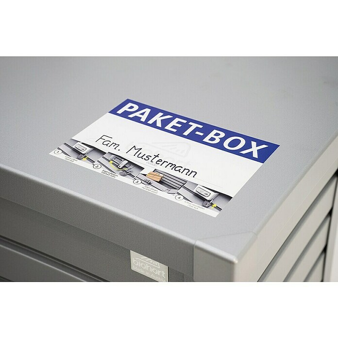 Biohort Paketbox 100 (L x B x H: 101 x 46 x 61 cm, Silbermetallic) | BAUHAUS