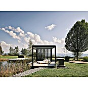Biohort Seitenwand (Passend für Biohort Pergola Lamellenpavillon Gr. 2, Quarzgrau Metallic) | BAUHAUS