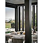 Biohort Lamellenpavillon Gr. 4 (B x T: 404,5 x 312 cm, Dunkelgrau Metallic - Silber Metallic, Material Gestell: Stahl) | BAUHAUS