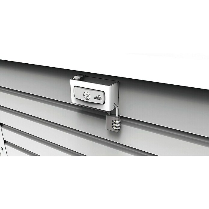 Biohort Paketbox 100 (L x B x H: 101 x 46 x 61 cm, Silbermetallic) | BAUHAUS